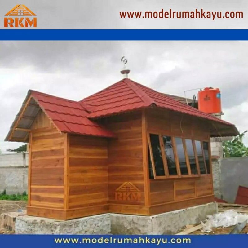 Musholla Kayu Minimalis 4x5 M - Rumah Kayu Bongkar Pasang
